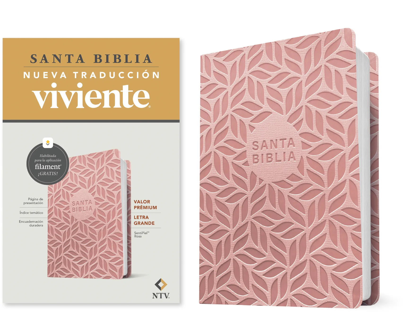 Biblia valor prémium NTV, letra grande con Filament 2 Biblia valor prémium NTV, letra grande con Filament
