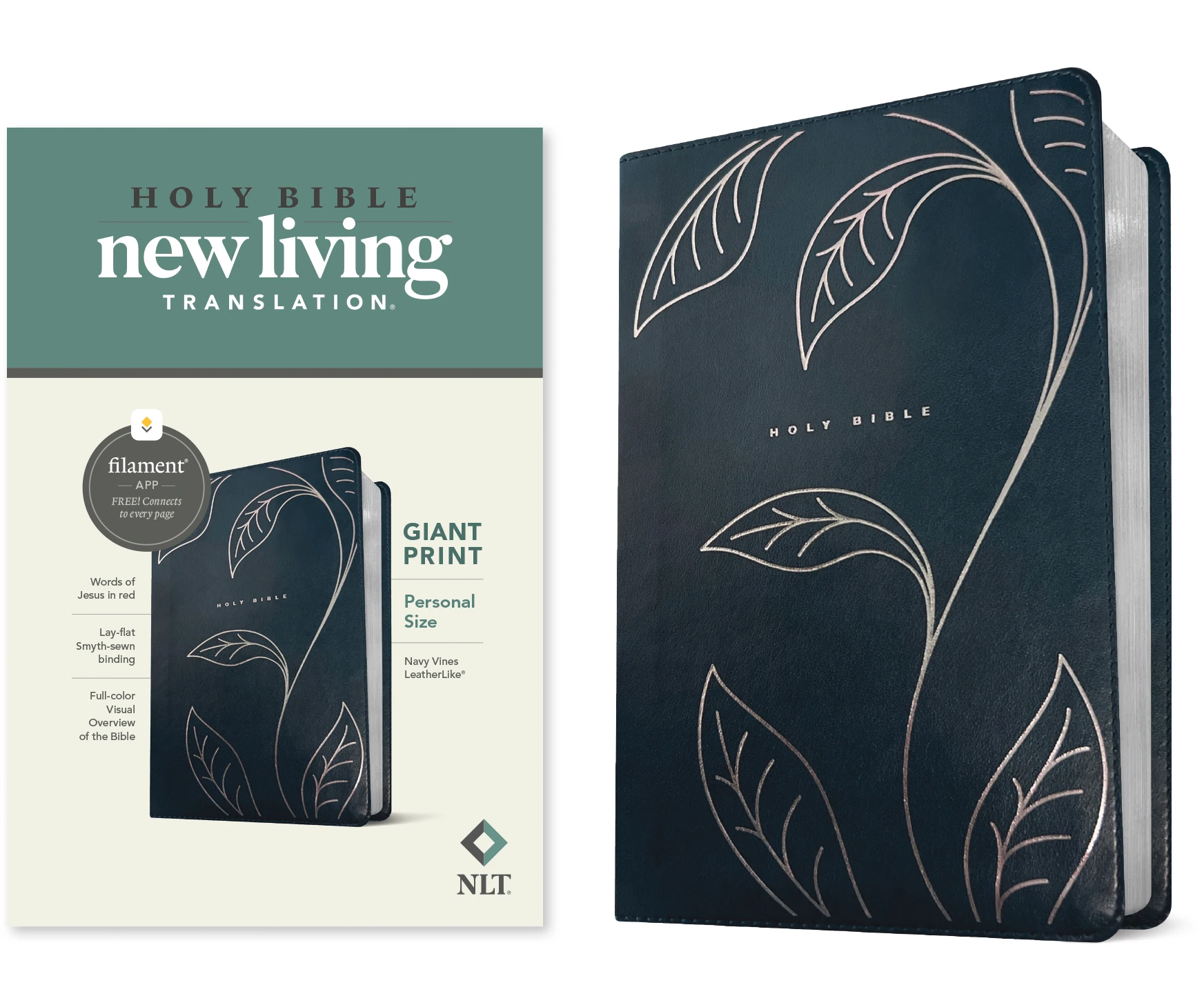 NLT Personal Size Giant Print Bible, Filament Enabled 2 NLT Personal Size Giant Print Bible, Filament Enabled