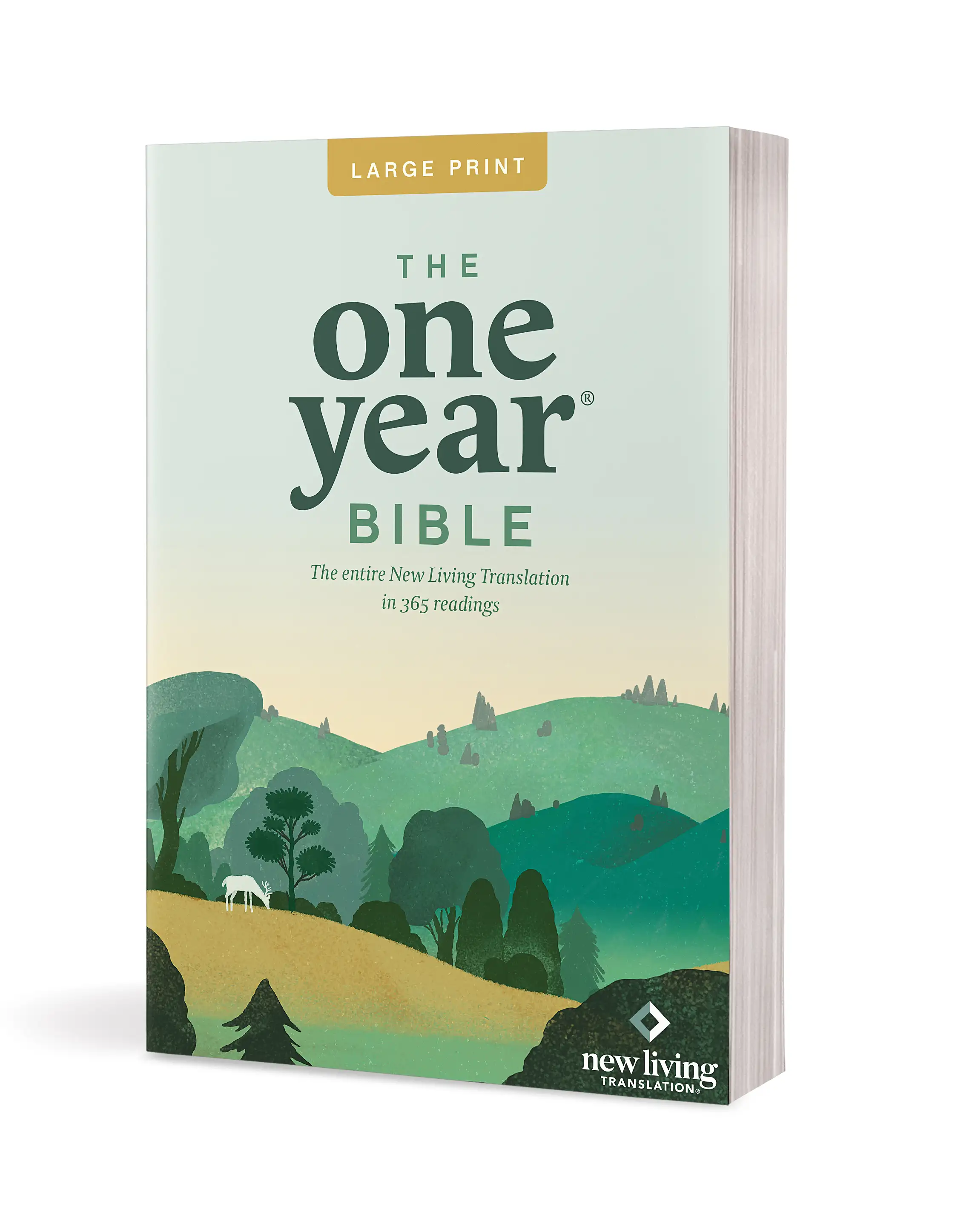 The One Year Bible NLT, Large Print Thinline Edition Tyndale
