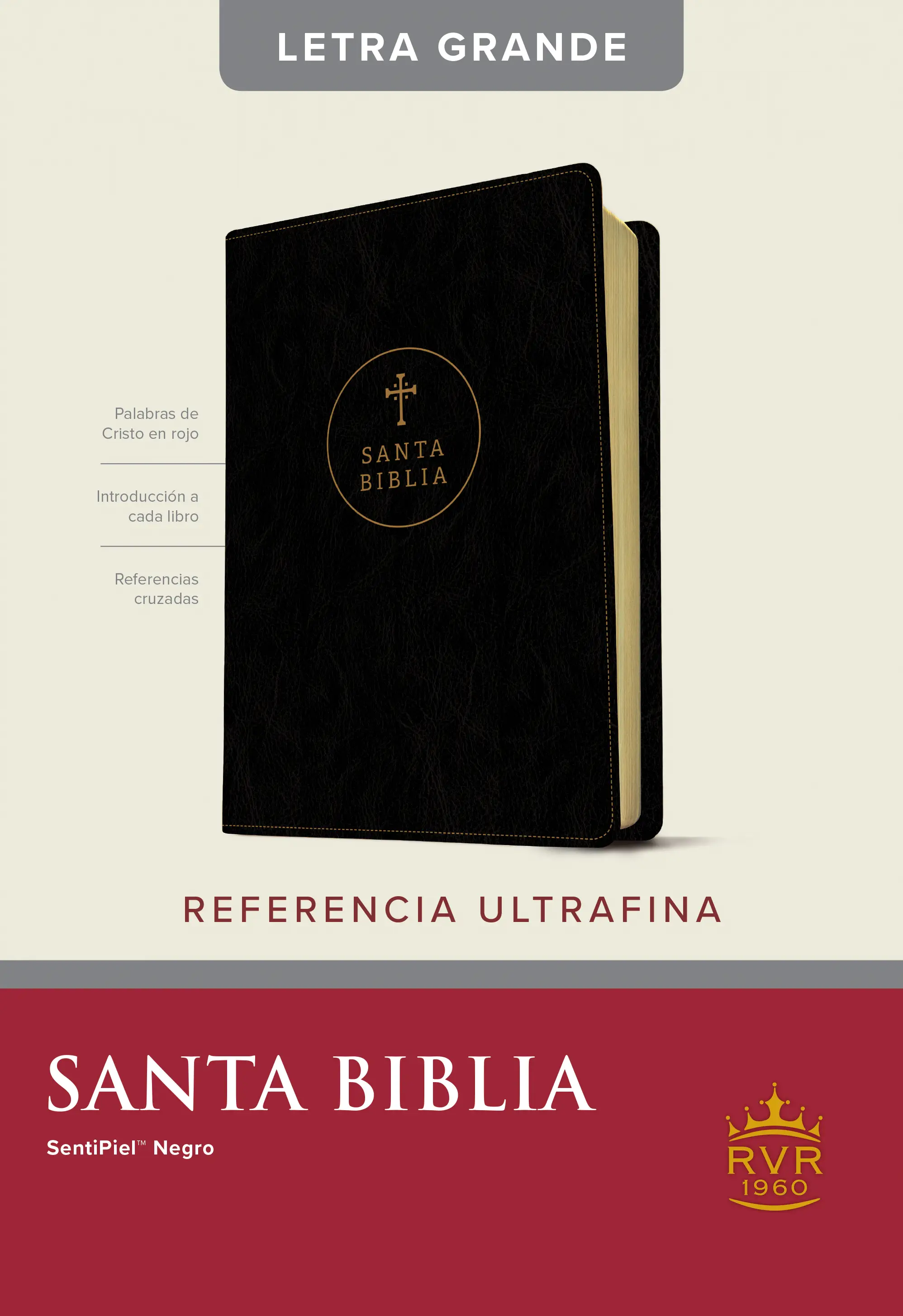 Santa Biblia RVR60, EdiciÃ³n de referencia ultrafina, letra grande 
