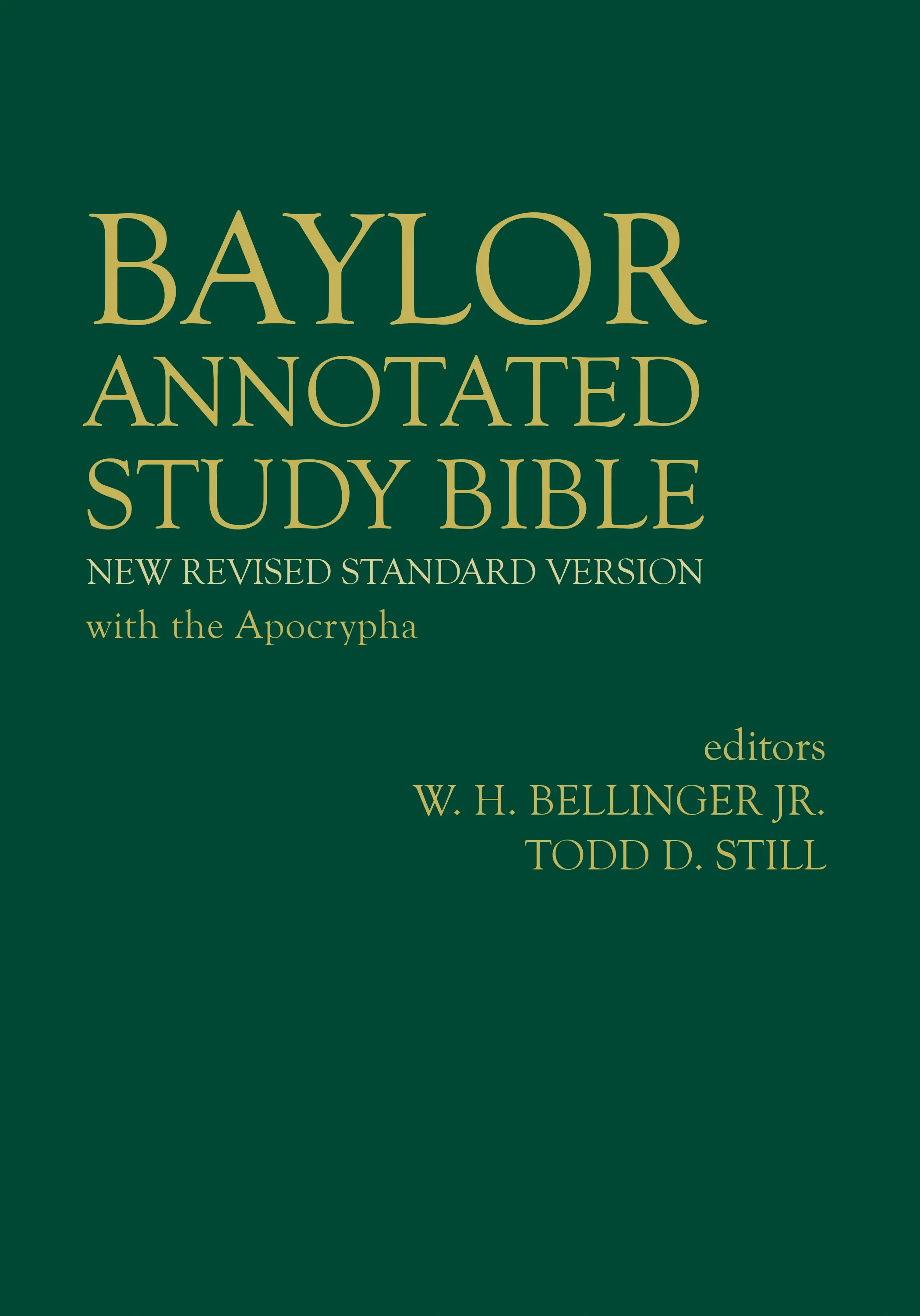 Baylor Annotated Study Bible 