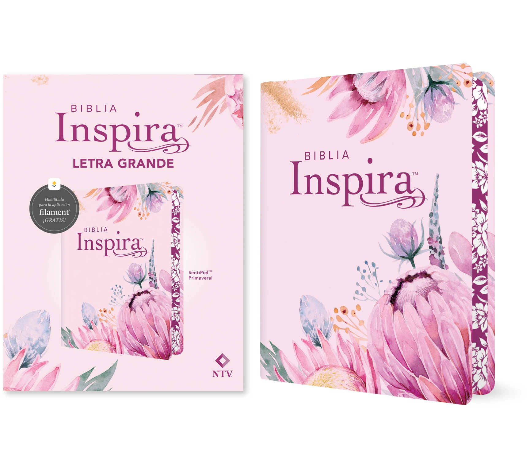 Biblia Inspira NTV, letra grande con Filament 2 Biblia Inspira NTV, letra grande con Filament