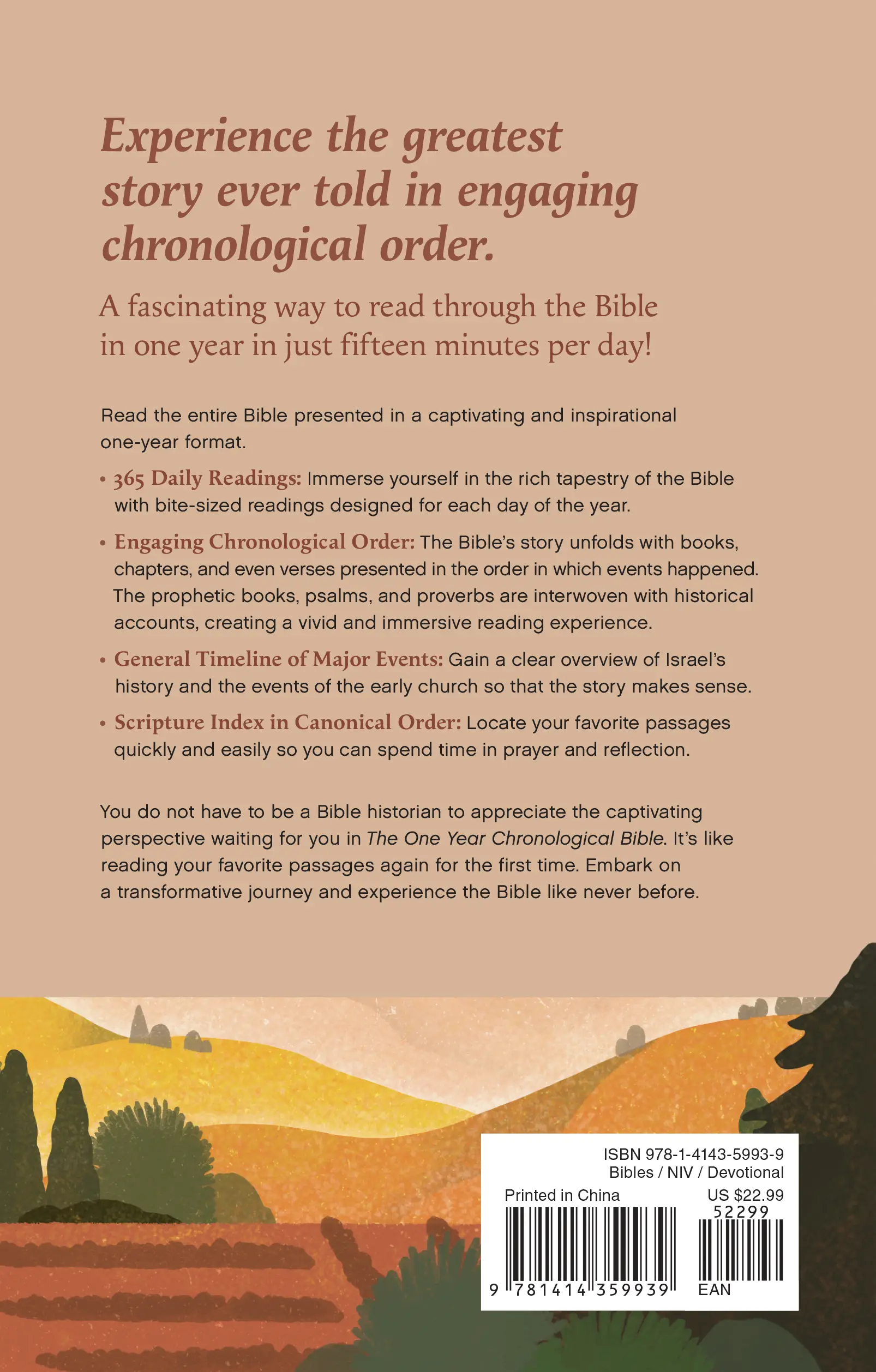 The One Year Chronological Bible NIV 3 The One Year Chronological Bible NIV