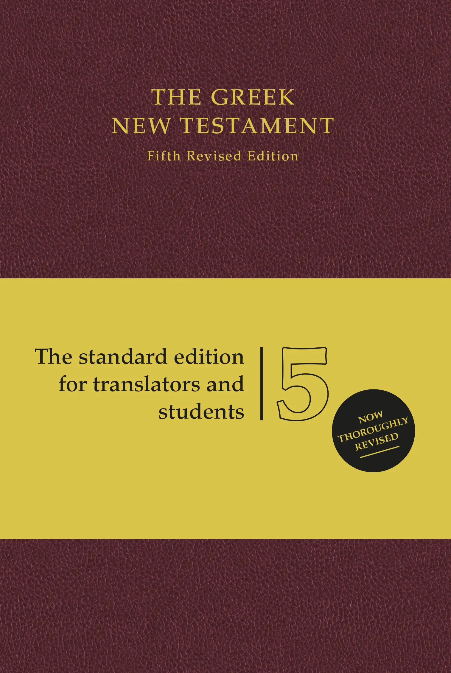 UBS5 Greek New Testament, Burgundy 