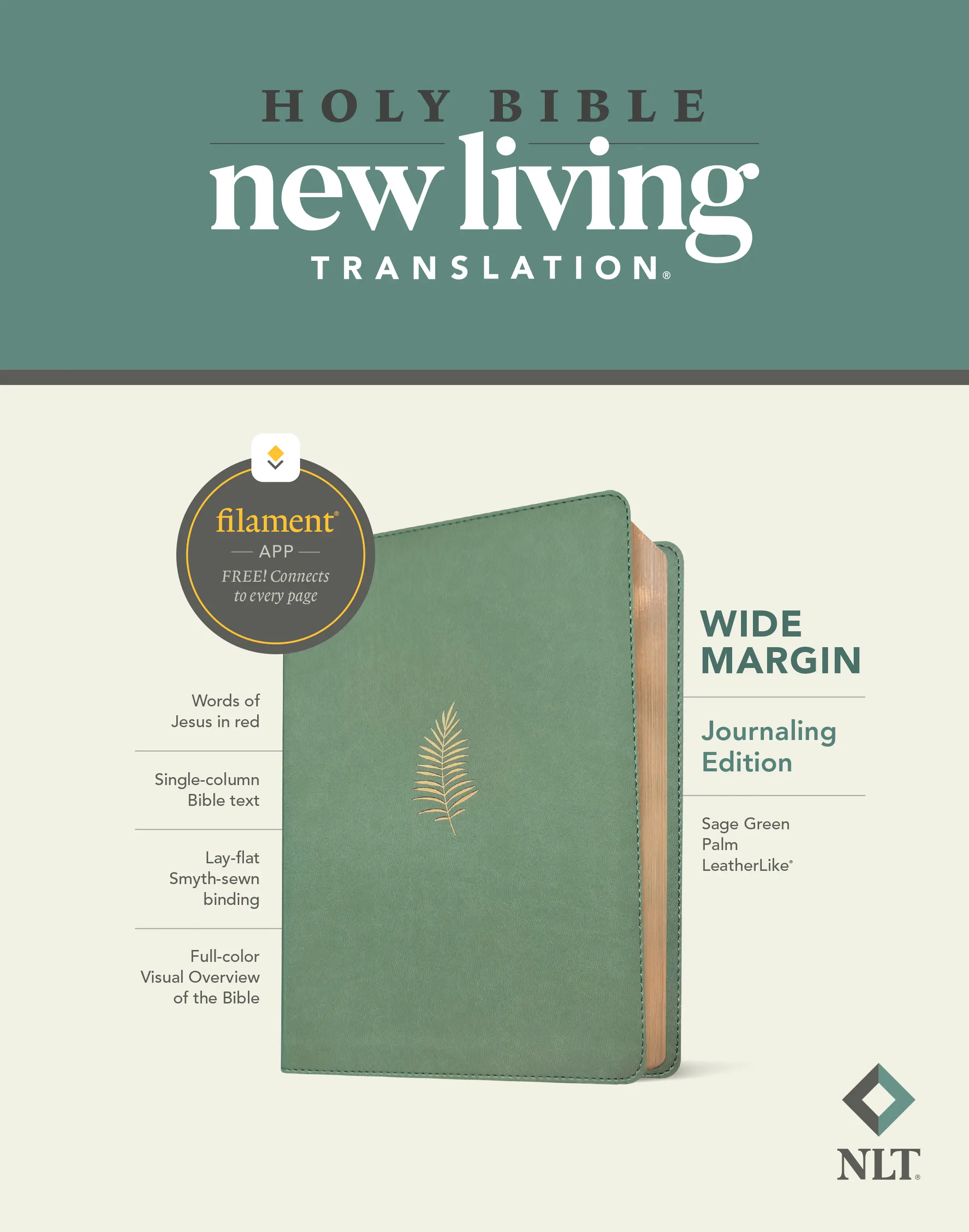 NLT Wide Margin Bible, Filament Enabled 