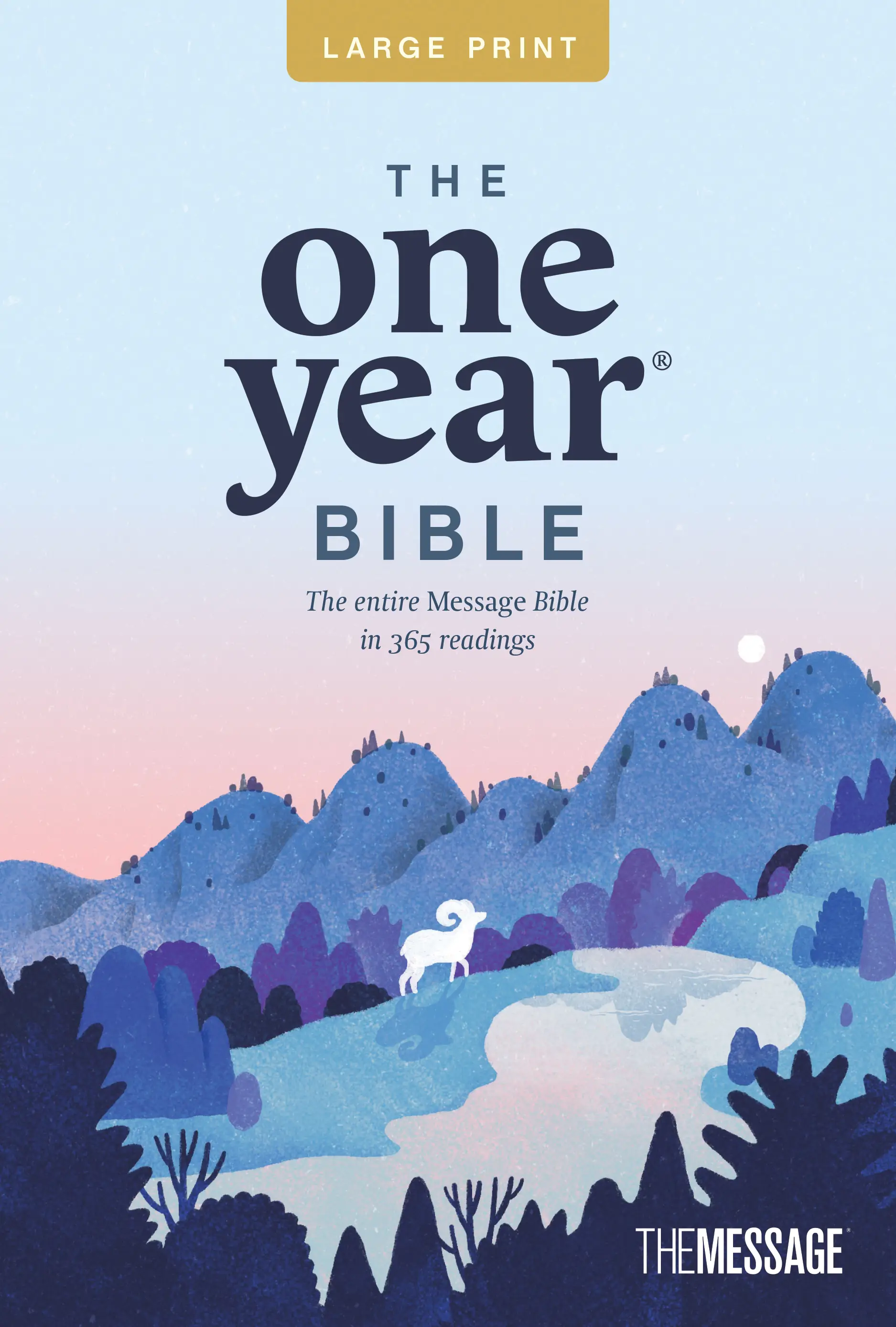The One Year Bible The Message, Large Print Thinline Edition 