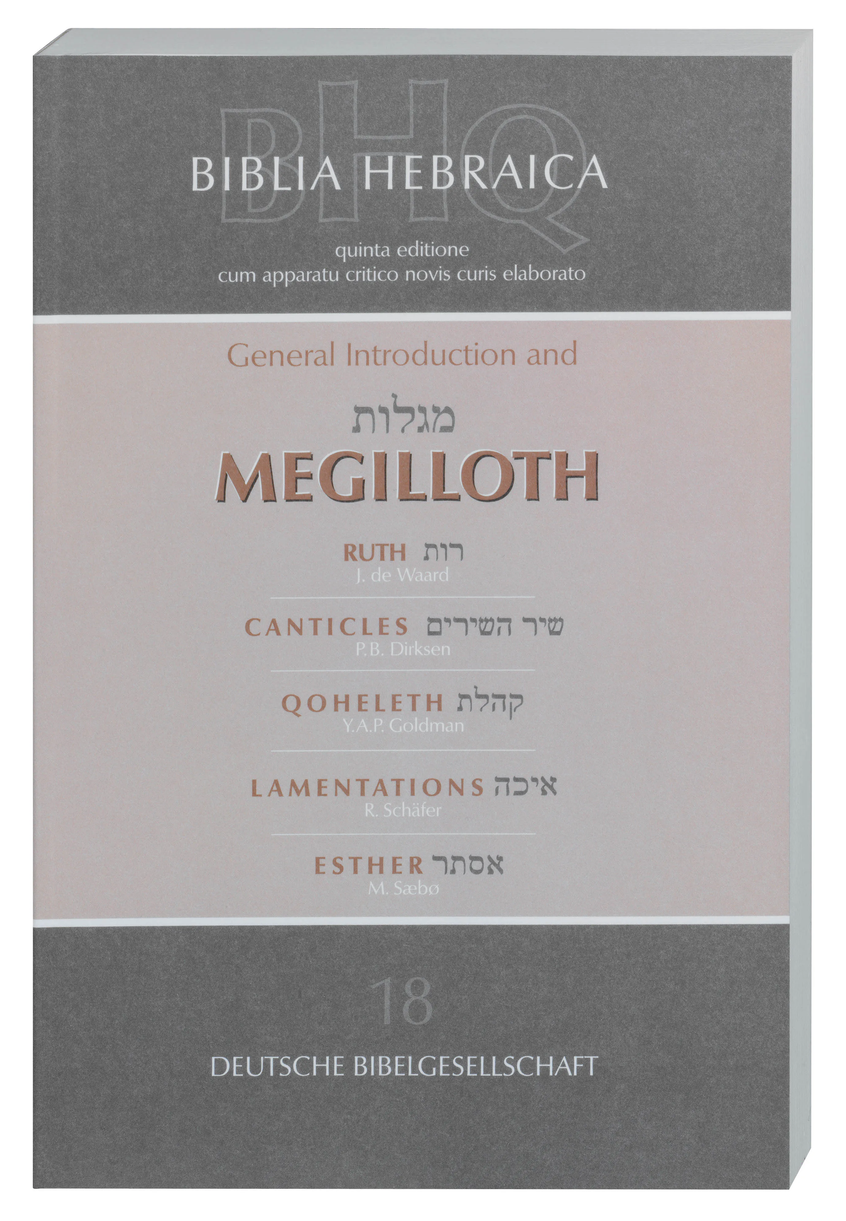 General Introduction and Megilloth 