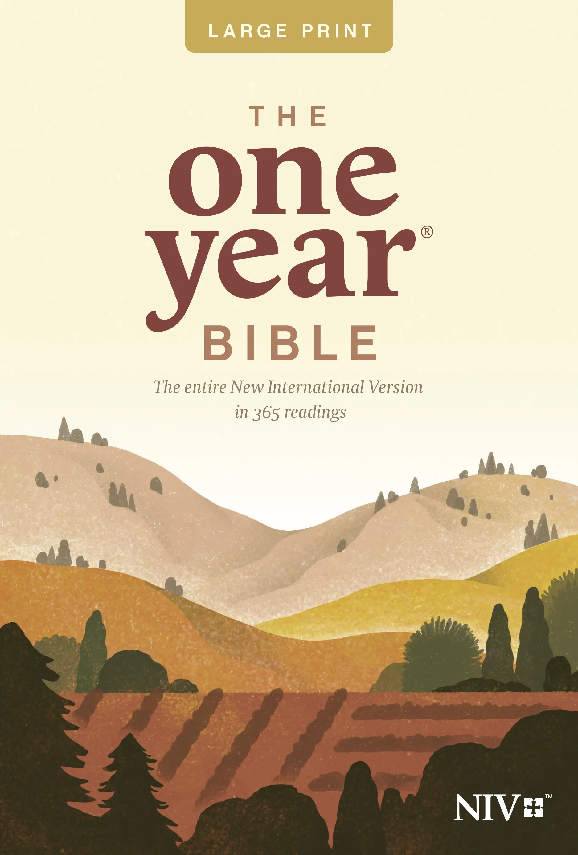The One Year Bible NIV, Large Print Thinline Edition 