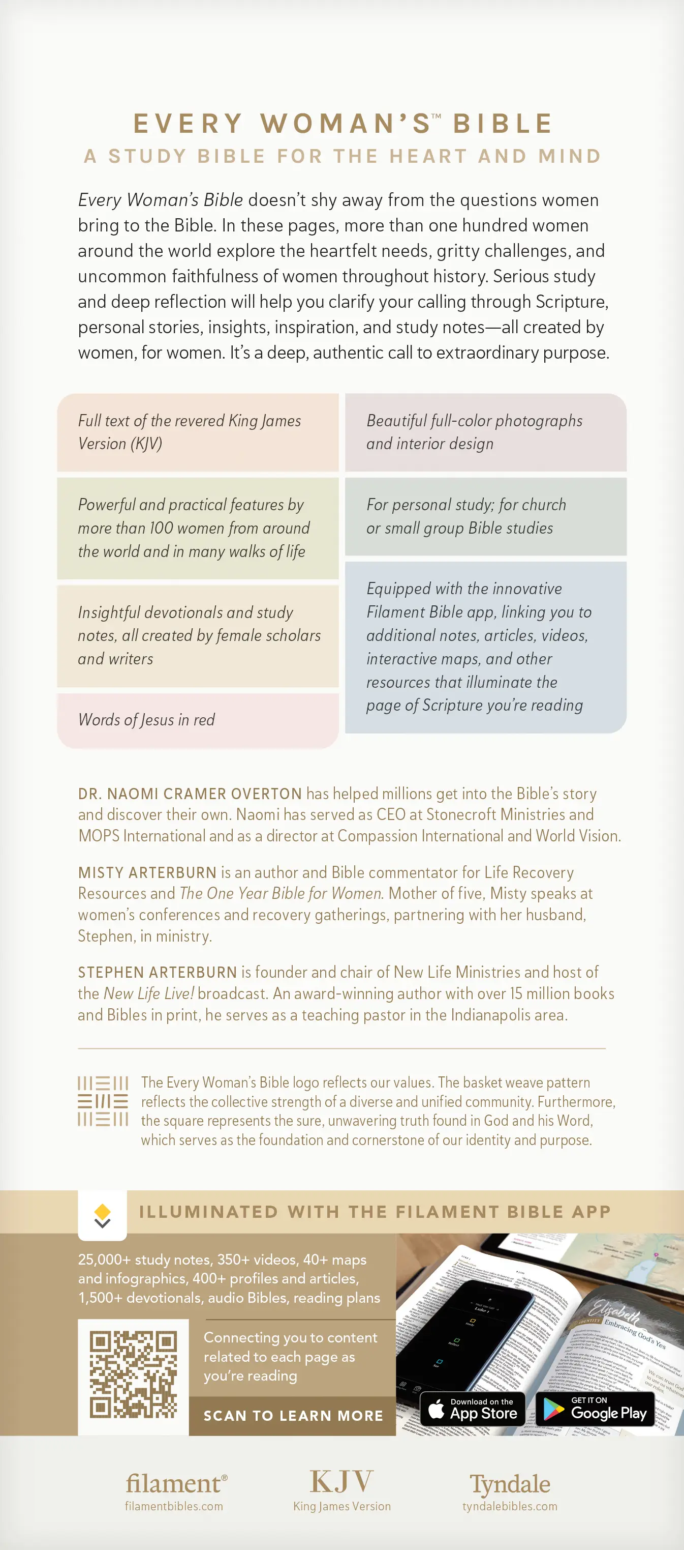 KJV Every Woman’s Bible, Filament Enabled 6 KJV Every Woman’s Bible, Filament Enabled