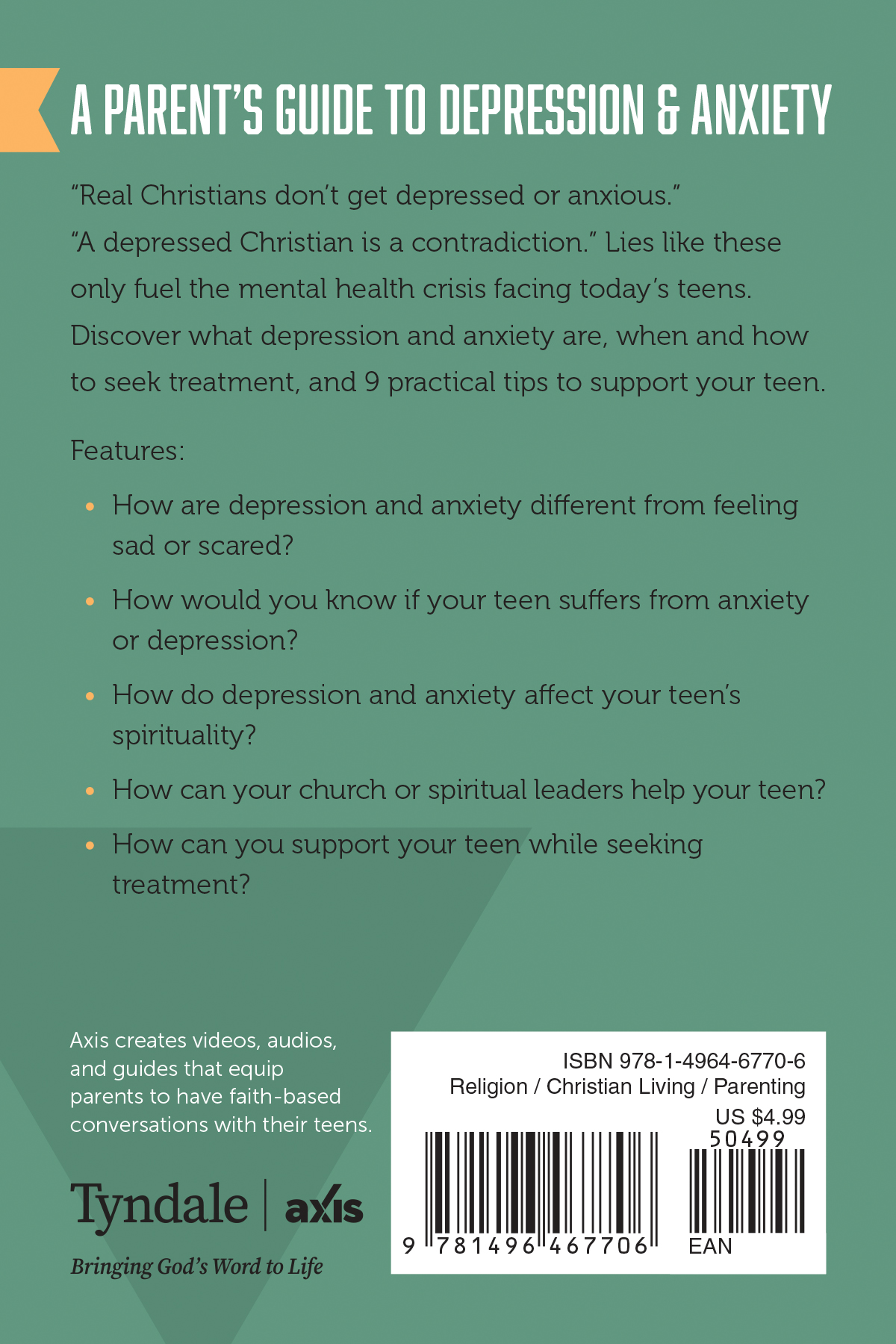 A Parentâs Guide to Depression & Anxiety 3 A Parentâs Guide to Depression & Anxiety