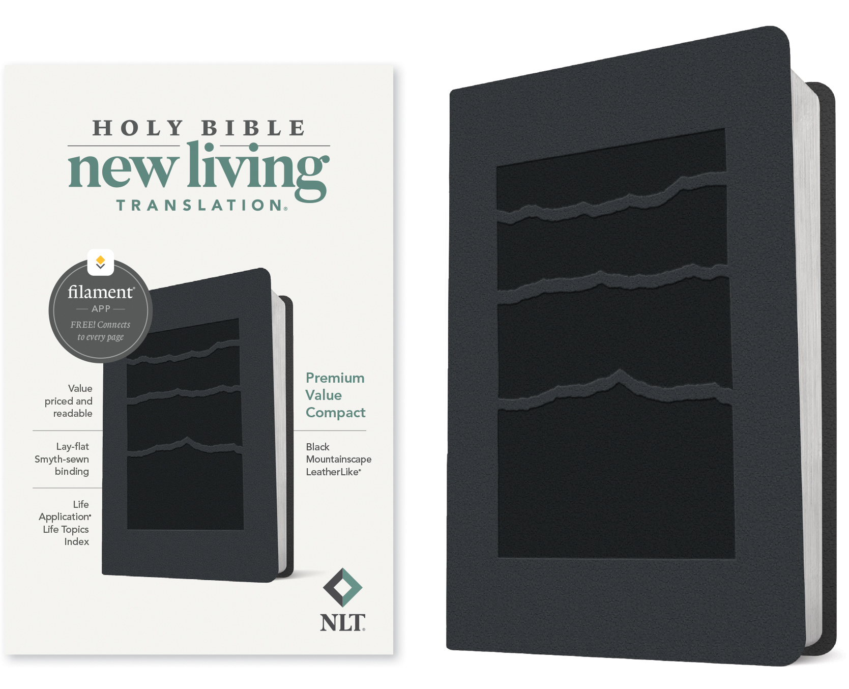 NLT Premium Value Compact Bible, Filament Enabled Tyndale