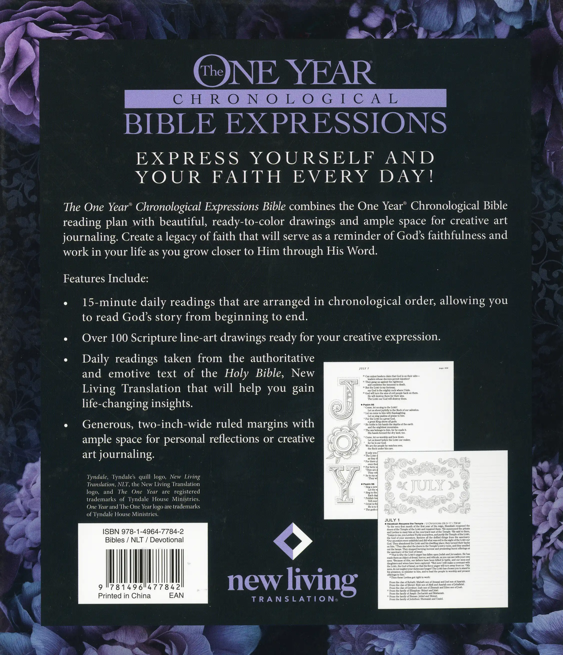 The One Year Chronological Bible Expressions NLT 4 The One Year Chronological Bible Expressions NLT